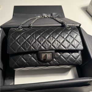 Brand New - Chanel calfskin black 2.55 - size small